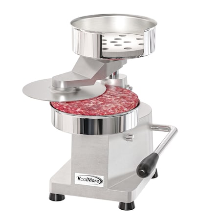Koolmore Burger Press Patty Maker for 6 in Hamburgers, Stainless-Steel Manual Forming Machine CHM-6